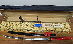 Катана Червоний Дракон, супер подарунок + підставка і дерев'яний кейс, фото 4