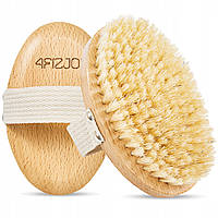 Щітка для сухого масажу тіла 4FIZJO з натуральним ворсом (P-5907739315113)