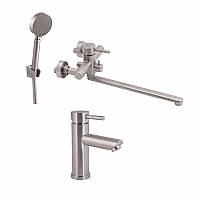 Акційний набір Lidz Aria: Змішувач 005 Nickel + Змішувач 001F Nickel