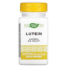 Лютеїн, Lutein, Nature's Way, 20 мг, 60 гелевих капсул