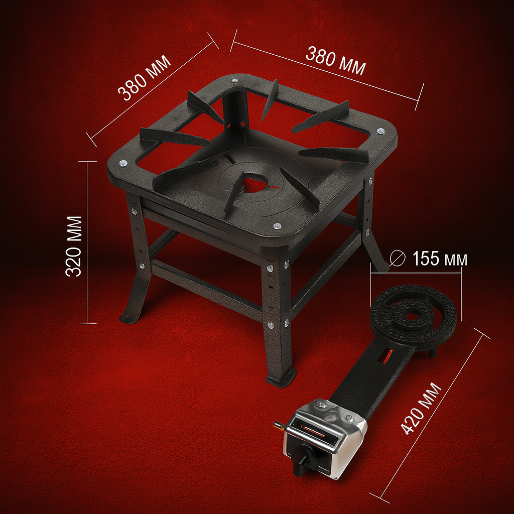 Пальник газовий HAPCOK GSL-R1, 9 кВт — компактна промислова горілка з високою ефективністю нагріву, фото 1