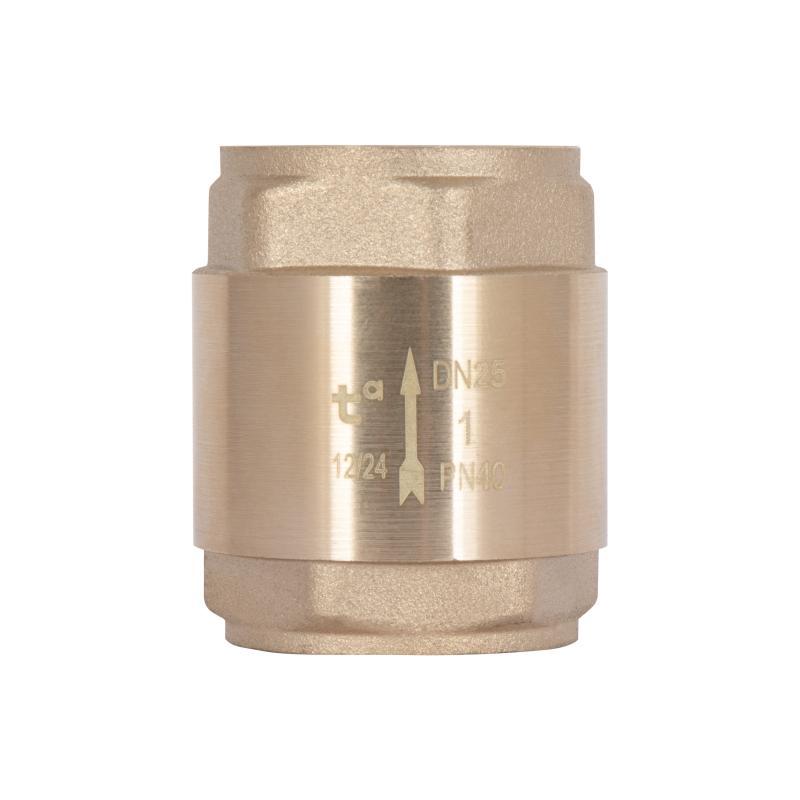 Зворотний клапан Thermo Alliance Base 1"ВВ Slim із латунним штоком TAB240W25S, фото 1
