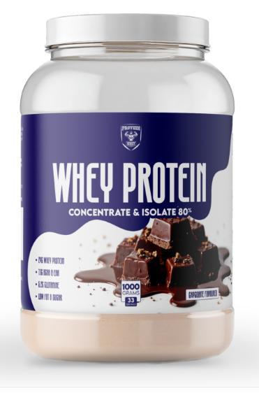 Протеїн Protein Whey Concentrate & Isolate 80%  1000 грам  Смак   :шоколад, фото 1
