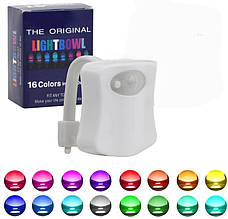 Підсвітка для унітаза з датчиком руху й антимікробною дією — 16 кольорів LightBowl