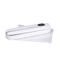 Вакууматор побутовий для сухих і вологих продуктів 300 Вт вакуумний пакувальник з пакетами Білий HP-11-1