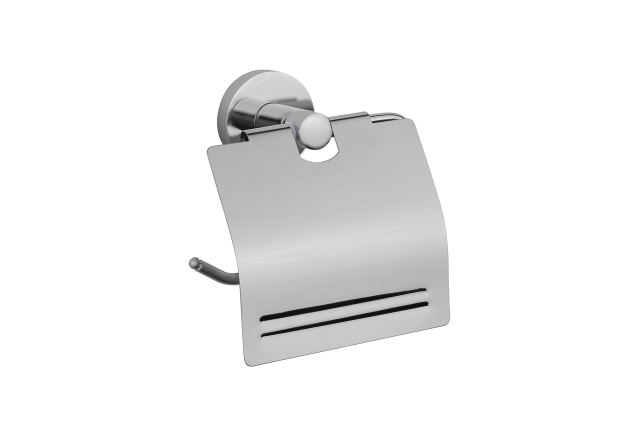 Тримач для туалетного паперу з кришкою VBI VENUS NICKEL