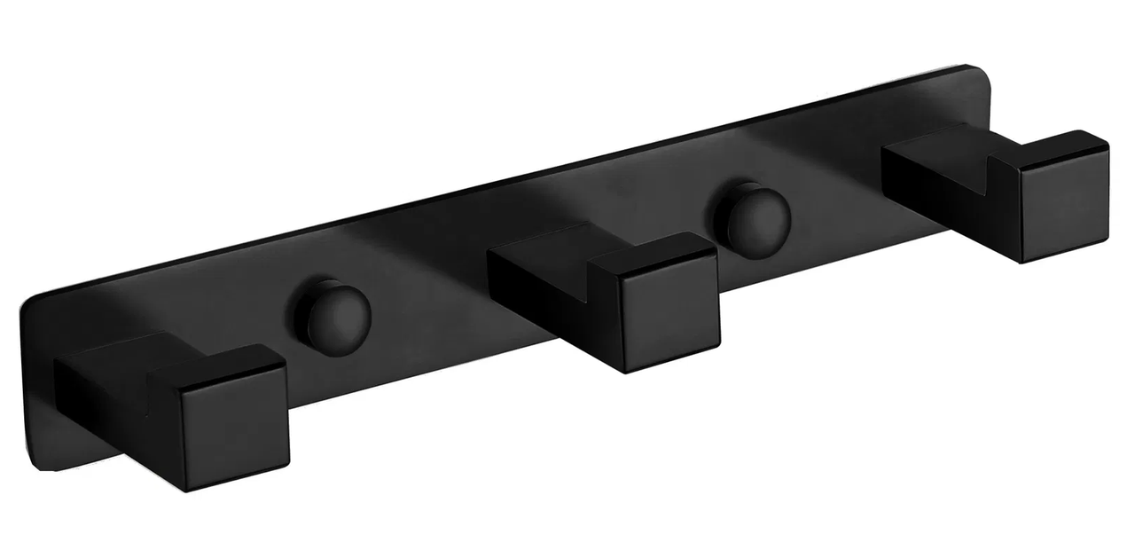 Гачок для рушників VBI QUADRO BLACK потрійний