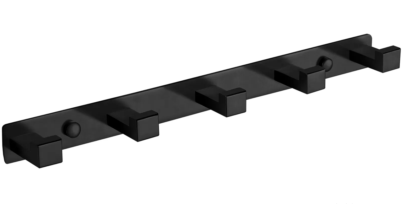 Гачок для рушників VBI QUADRO BLACK п'ятірний