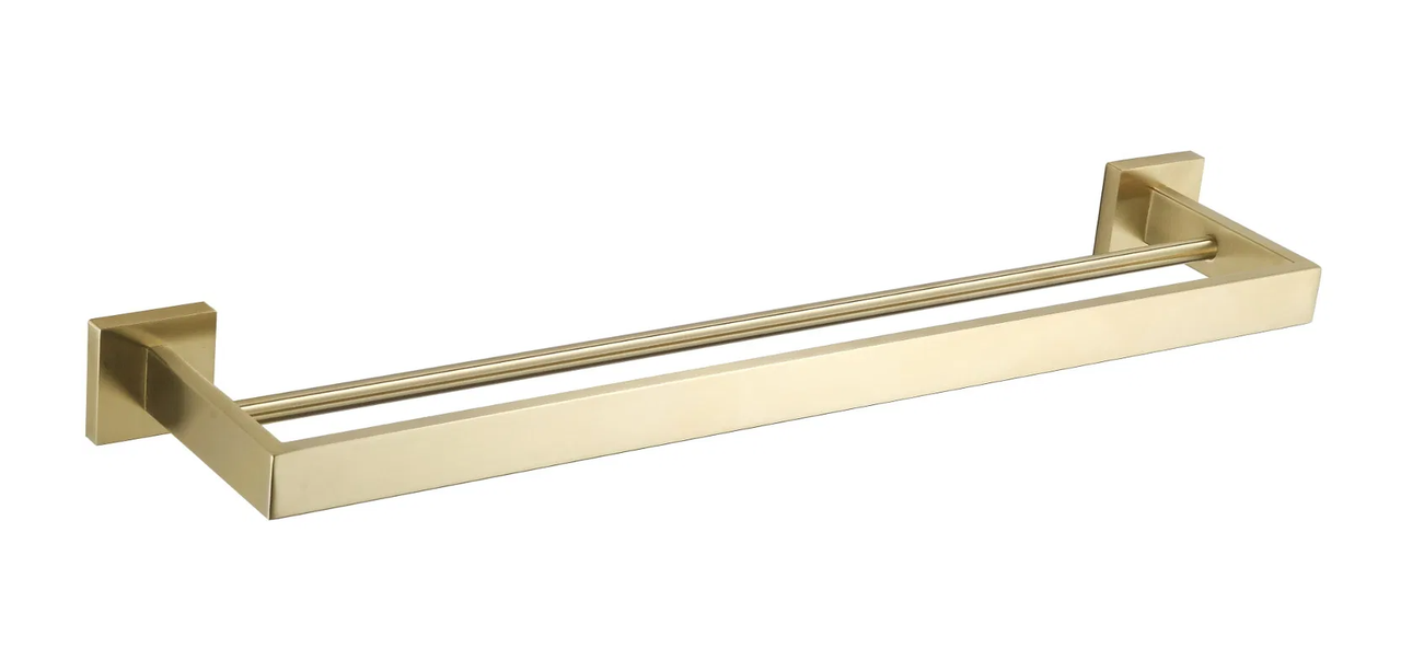 Вішалка для рушників VBI JUPITER BRUSH GOLD подвійна