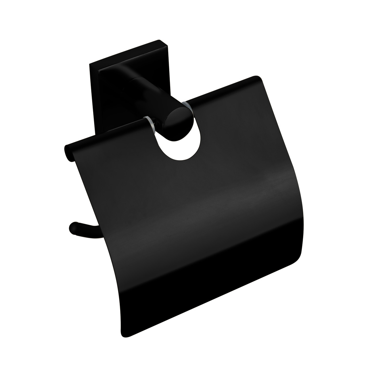 Тримач для туалетного паперу з кришкою VBI SATURN BLACK