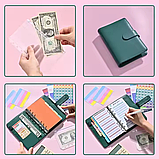 Блокнот-планер фінансовий формат А6, планер бюджету та зберігання грошей, органайзер для ведення обліку, фото 6