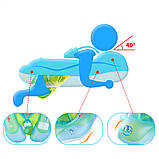 Дитяче надувне коло для плавання з сонцезахисним козирком з кишенею для сидіння, фото 7