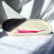 Підставка гіпсова овальна-3 біла 11,1х23,5х1,6 см