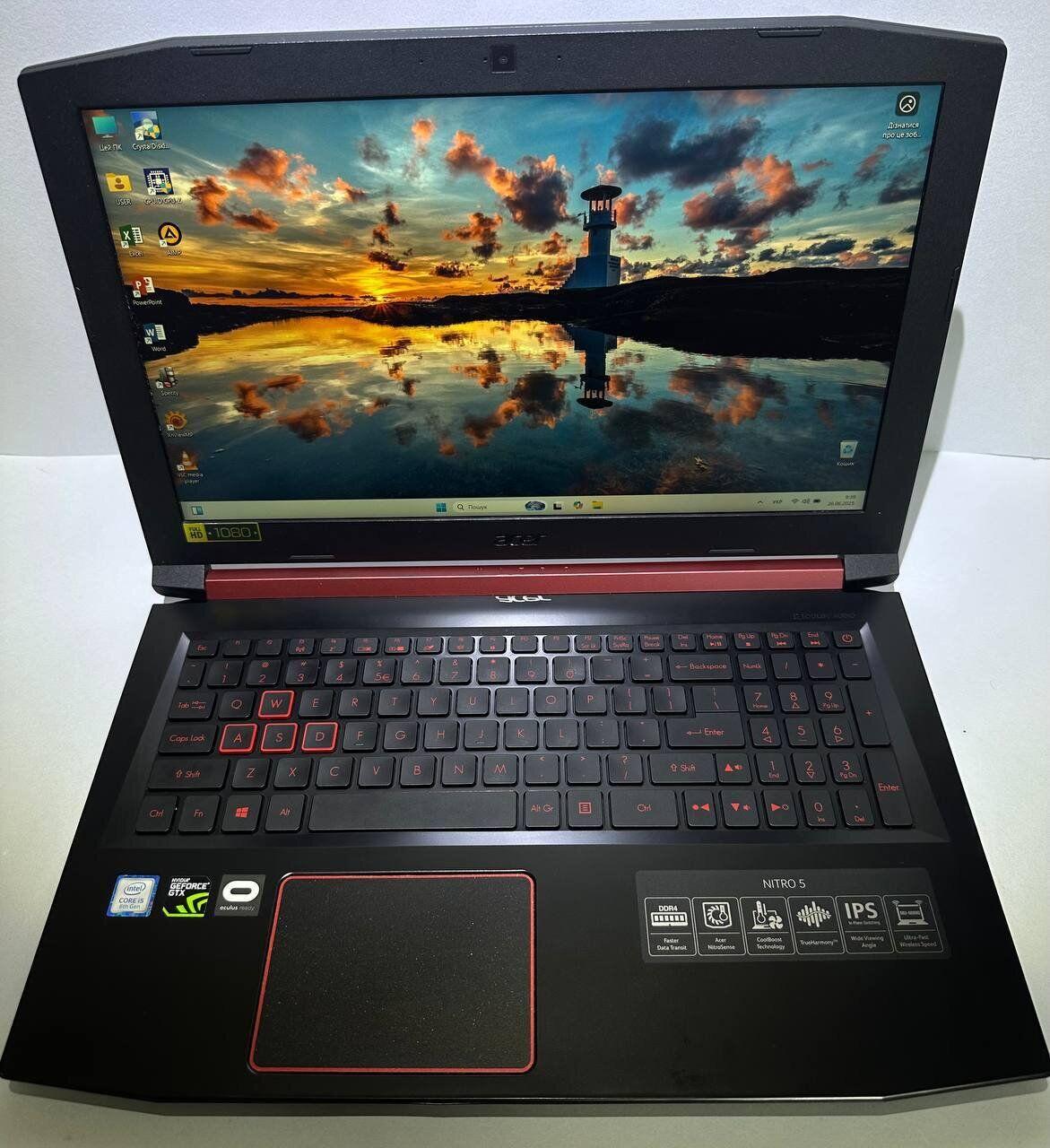 Б/в Ігровий ноутбук Б-клас Acer Nitro 5 AN515-42 15.6" 1920x1080| Ryzen 5 2500U| 16GB RAM| 128GB SSD+1000GB HDD| Radeon RX 560X
