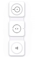Беспроводное зарядное устройство WiWU Power Air 3 in 1 Wireless Charger 15W (iPhone /Airpods /Watch) Белое - без кабеля зарядки