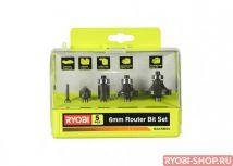 5132003828 Фрези Ryobi RAKRBS5, набір 5шт, хвостовик 6мм