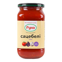 Соус Руна Сацебелі зі стевією стерилізований 475 г (4820015948823) - оригінал