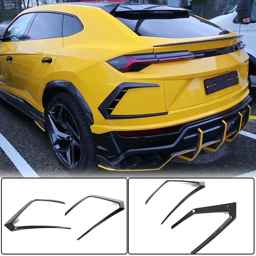 Накладки на задній бампер (Сухий карбон) для Lamborghini Urus від VLF комп., фото 1
