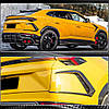 Накладки на задній бампер (Сухий карбон) для Lamborghini Urus від VLF комп., фото 7