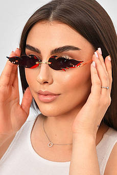 Окуляри-полум'я жіночі вузькі червоного кольору 204197M