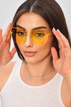 Окуляри жіночі жовтого кольору 204211M