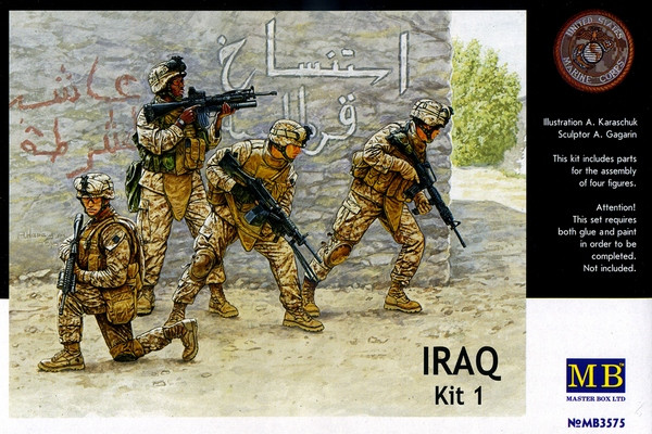 Пластикова модель 1/35 Master Box 3575 Події в Іраку. Комплект №1, морська піхота США