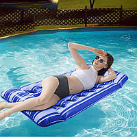 Матрац для плавання надувний, 72x130см, Синій (Матрас для води)