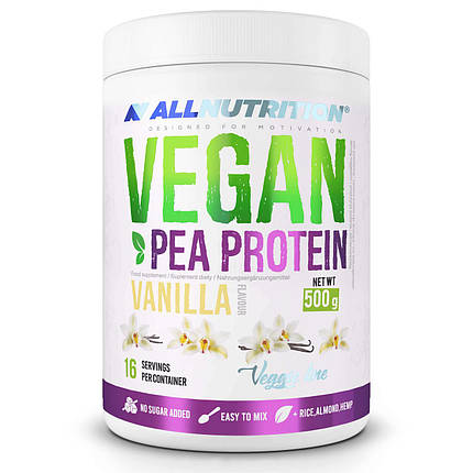 Веганський протеїн AllNutrition Vegan Pea Protein 500 г, фото 1
