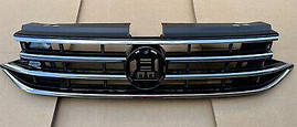 Решітка радіатора grill VW Tiguan 2022- 2024 R line  5NN-853-651-AE-ZLL Хром