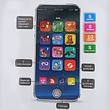 Музичний Навчальний Телефон WToys з УКР Озвучкою: 16 Сенсорних Кнопок, Світло, Вірші, Цифри, Тварини TK-11206, фото 2