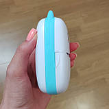 Бездротовий міні принтер X1 Котик бірюзовий дитячий термопринтер Bluetooth для телефону 12 рулонів + фломастери, фото 6