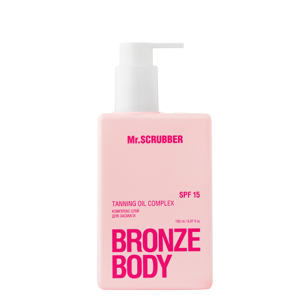 Комплекс олій для засмаги Mr. SCRUBBER SPF 15 Bronze Body Tanning Oil Complex (150 ml), фото 1
