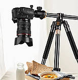 Штатив алюмінієвий з горизонтальною штангою та моноподом 59-159см QZSD Q999HE, фото 2