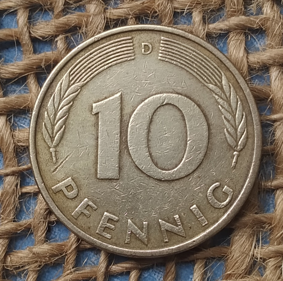 10 пфенiгiв 1979 року. (D) Нiмеччина - ФРН, фото 1
