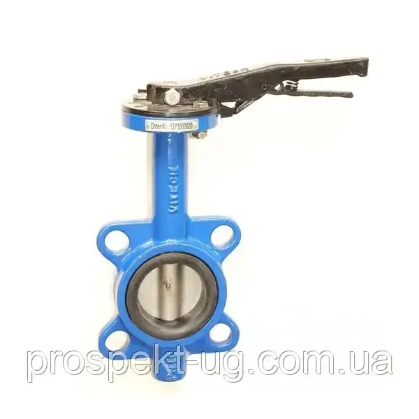 Затвор Ду50 ру16 Батерфляй поворотний чавунний диск нержавіючий, фото 1
