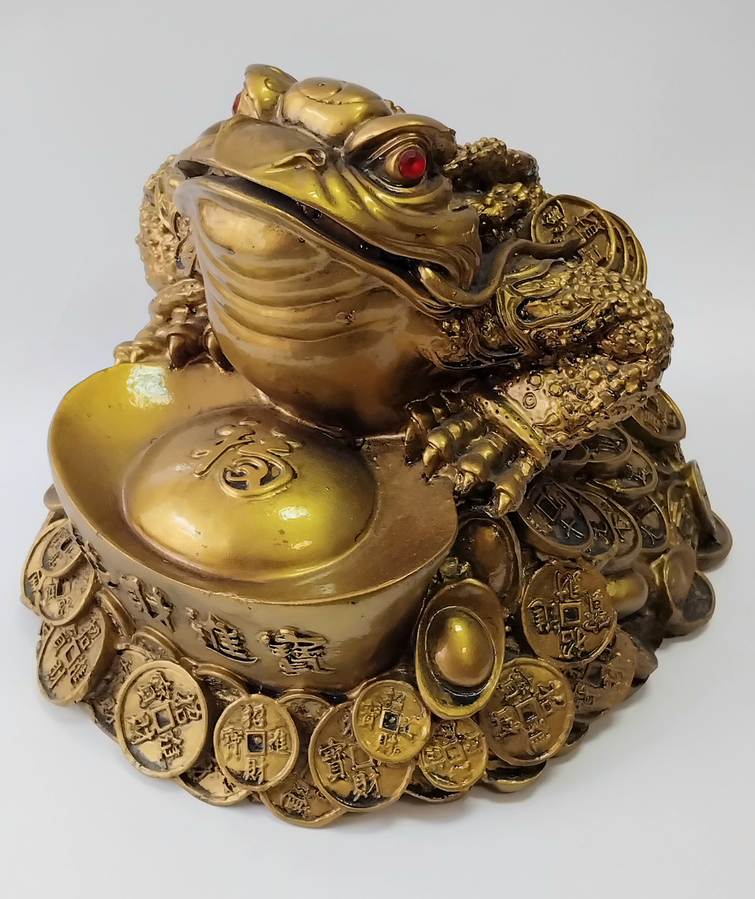 Трилапа Жаба богатства з золотим зливком, фото 1