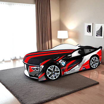 Ліжко машина БМВ СПЕЙС SPACE 1800х800 КОМПЛЕКТ з матрацом