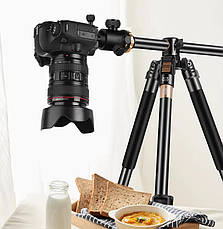 Штатив алюмінієвий з горизонтальною штангою та моноподом 59-159см QZSD Q999HR, фото 2