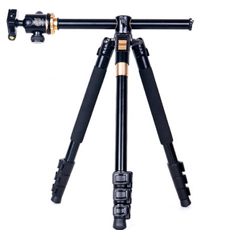 Штатив алюмінієвий з горизонтальною штангою та моноподом 59-159см QZSD Q999HE, фото 1