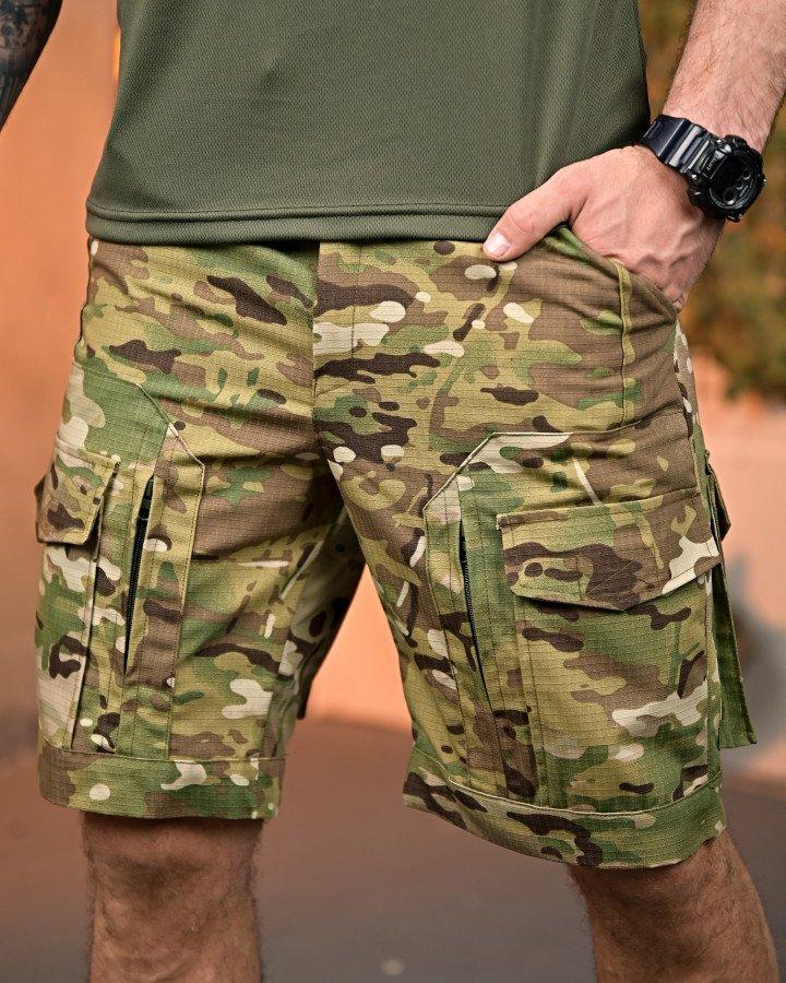 Тактичні міські шорти GEN 3 мультикам ріп-стоп ПП7723 ТМ, фото 1