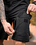 Тактичні міські шорти GEN 3 чорні ріп-стоп ПП7726 ТМ, фото 8