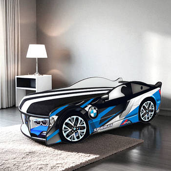 Ліжко машина БМВ СПЕЙС SPACE 1800х800 КОМПЛЕКТ з матрацом