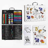 Набір для малювання у валізі, 58 елементи, фото 2