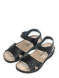 Сандалії жіночі шкіряні Tellus 25-07B Черні, фото 2