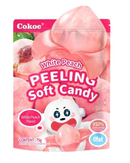 Цукерки з білим персиком Soft Peeling COKOC 75 г