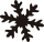 Дирокол фігурний Heyda сніжинка 5 см 203687555, фото 3