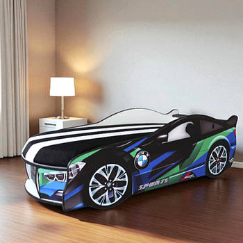 Ліжко машина БМВ СПЕЙС SPACE 1800х800 КОМПЛЕКТ з матрацом