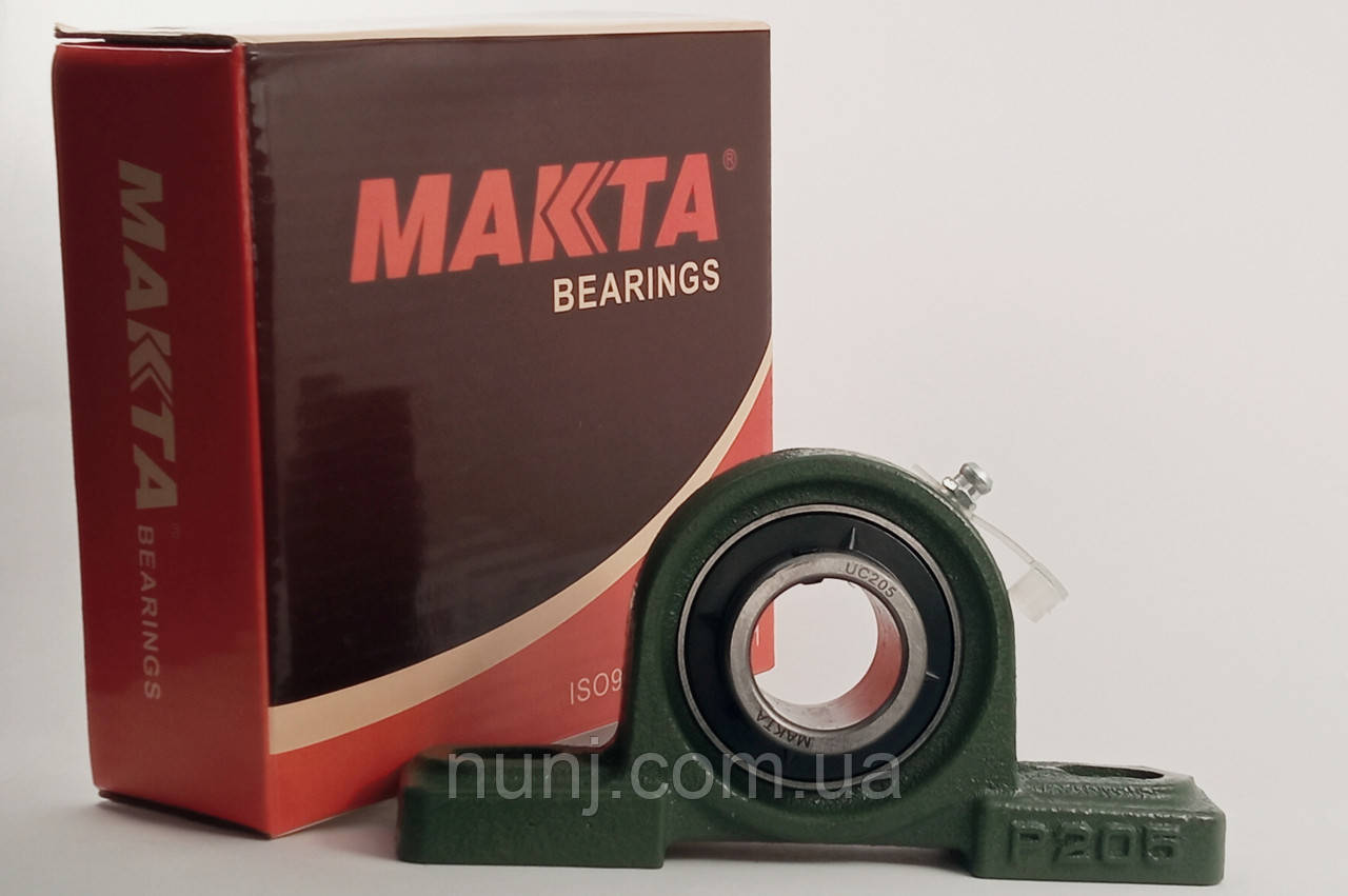 Підшипниковий вузел UCP205 МАКТА розміри: 25*140*71 корпусний типу UCP, фото 1