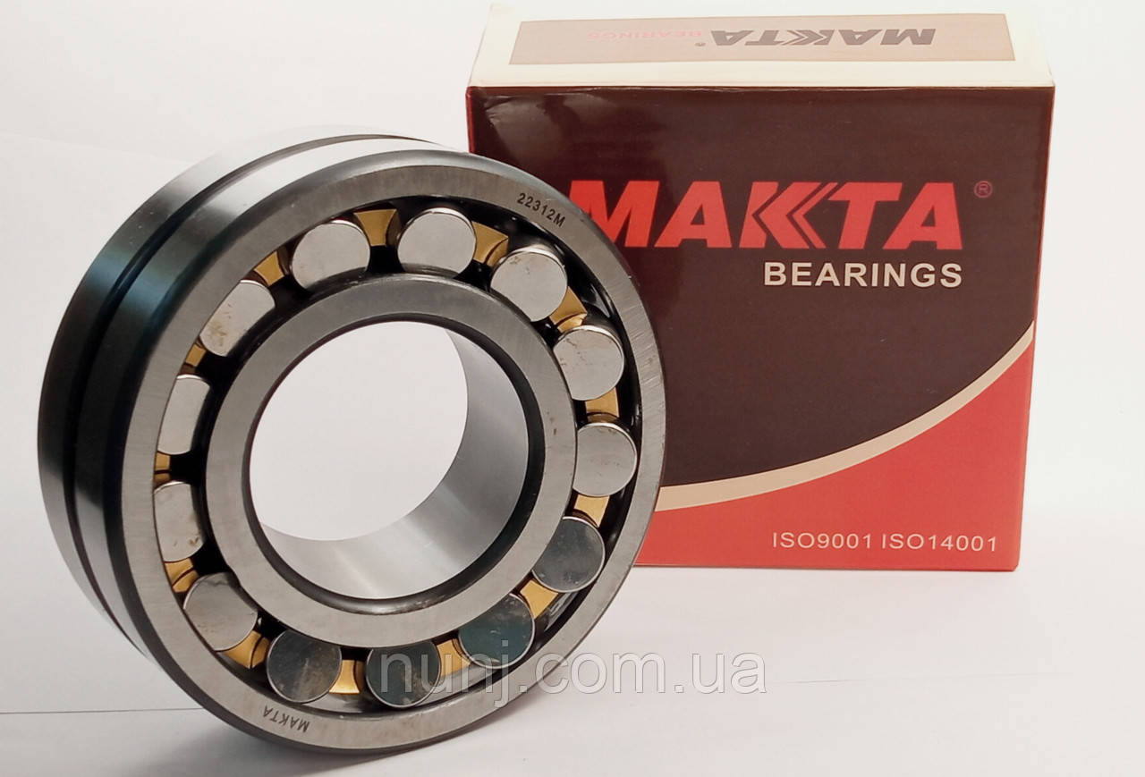 Підшипник 22312M-МАКТА МАКТА (3612) розміри: 60*130*16 роликовий сферичний, фото 1