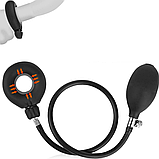 Кільце посилення та продовження ерекції надувне, ерекційне кільце з грушею для накачування, інтимні іграшки, фото 2